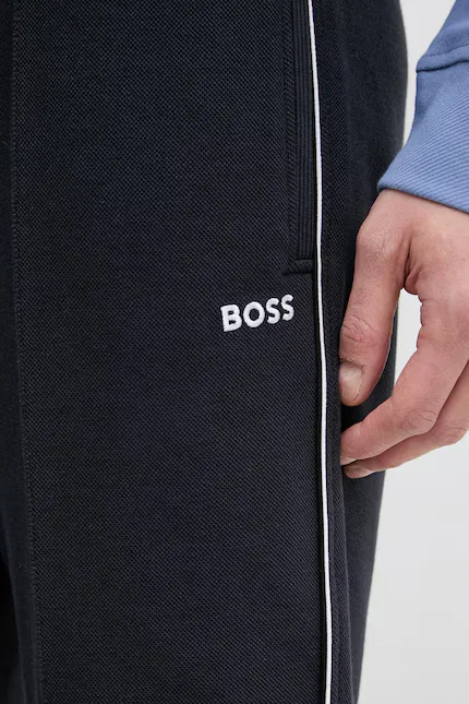 Шорты хлопковые BOSS Green, синий — фото 4