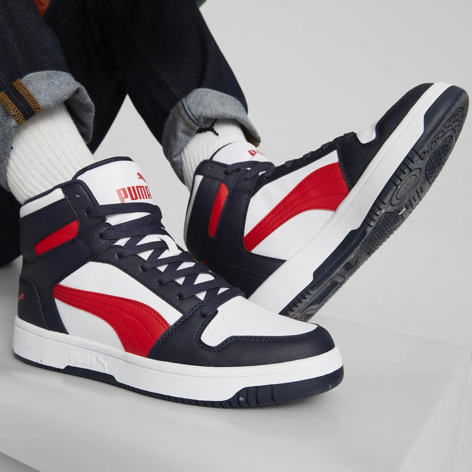Кроссовки Puma Rebound Layup SL унисекс для взрослых, White — фото 2