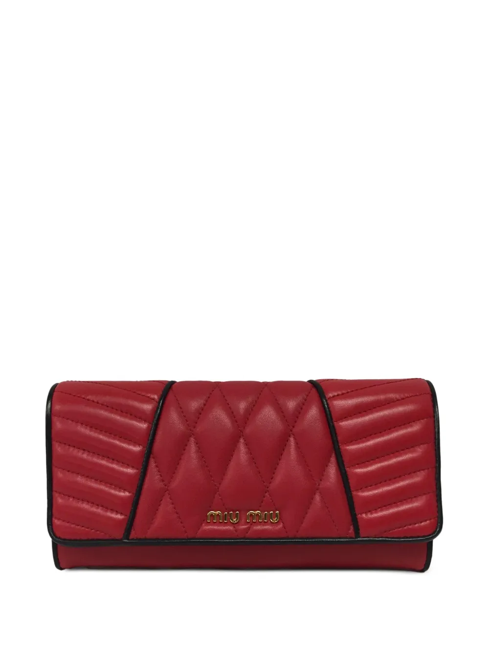 

Стеганый кошелек MIU MIU, красный