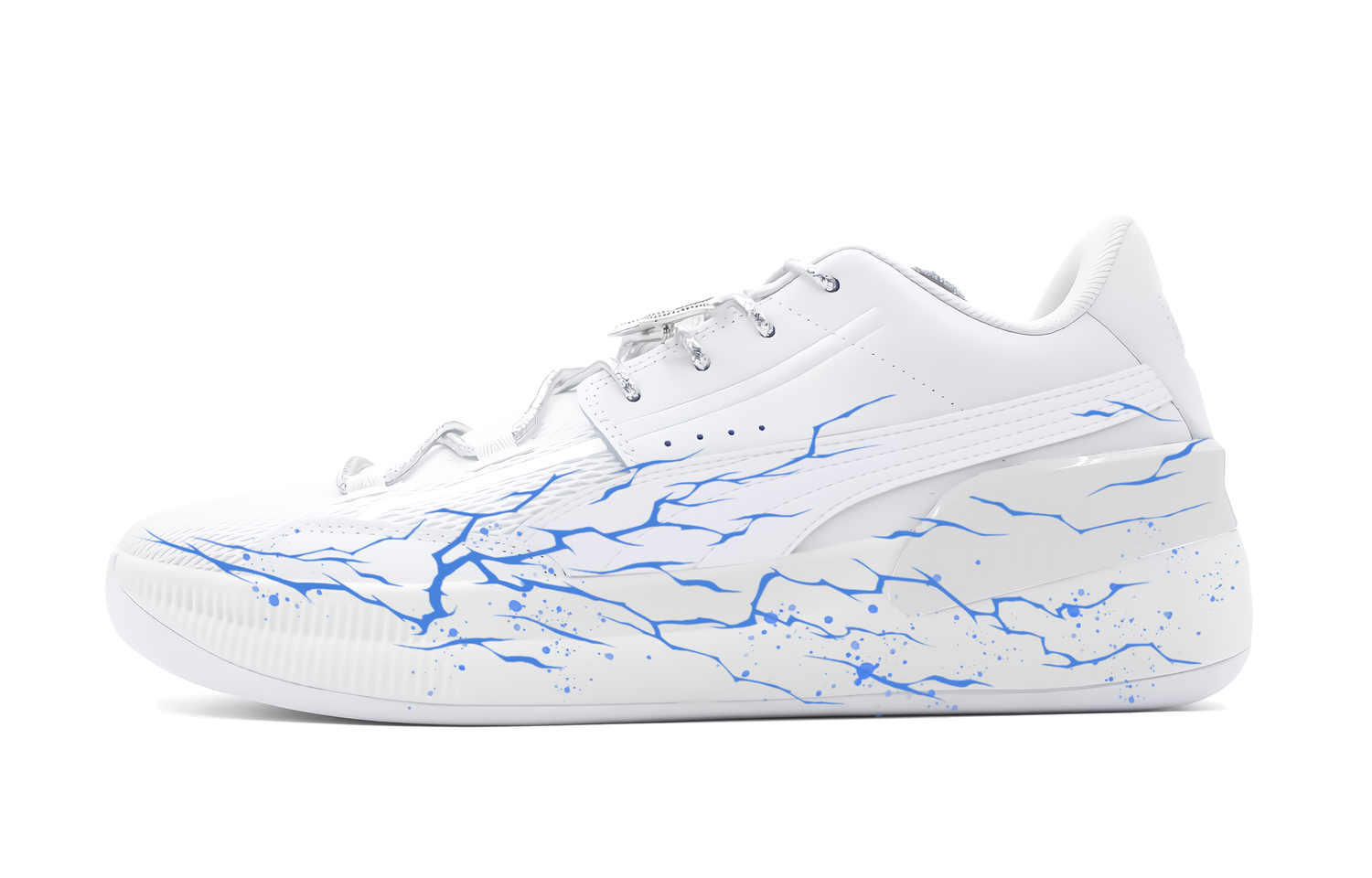 

Мужские баскетбольные кроссовки Clyde Hardwood Team Lightning Cushioning Low top PUMA, синий