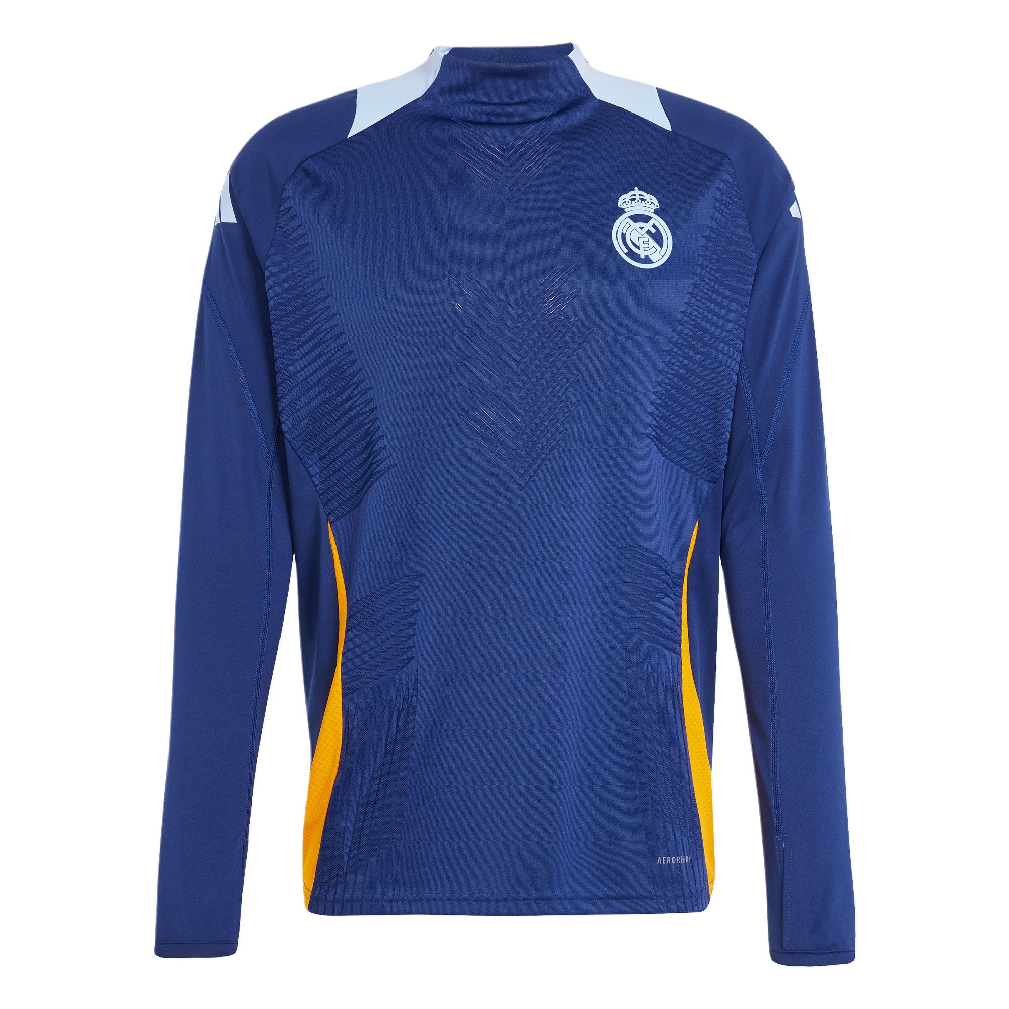 Толстовка Real Madrid C.F мужская синий/ярко-синий/тёмно-оранжевый жёлтый Adidas — фото 2