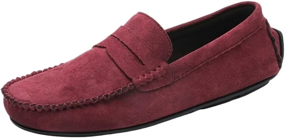 Лоферы замшевые мужские Classic Suede Loafers, желтый UOPYNE