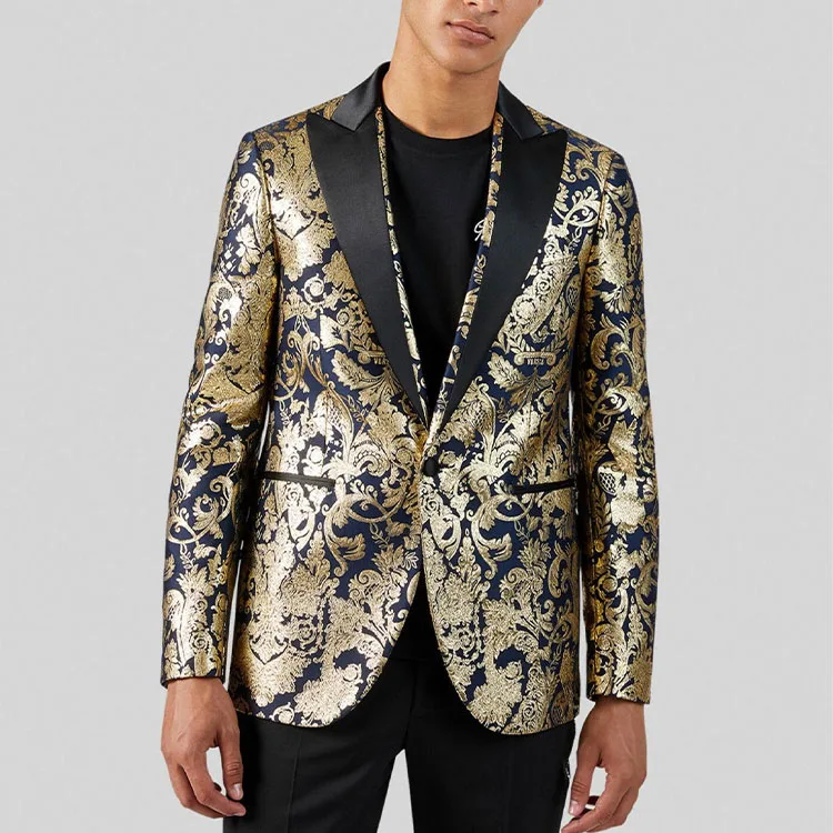 VERSACE Пиджак мужской деловой Gold — фото 4
