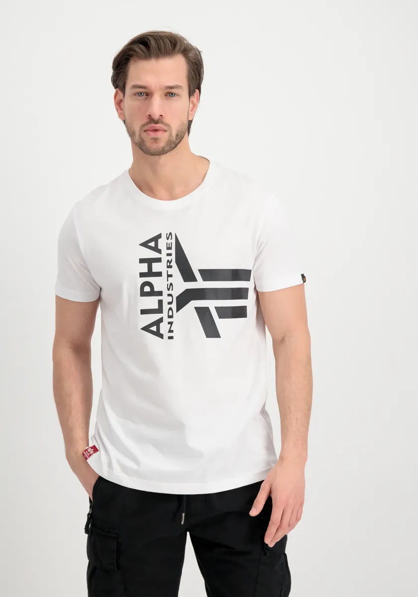 

Футболка Alpha Industries " Alpha Industries Мужская - Футболка из пенопласта с половиной логотипа", белый