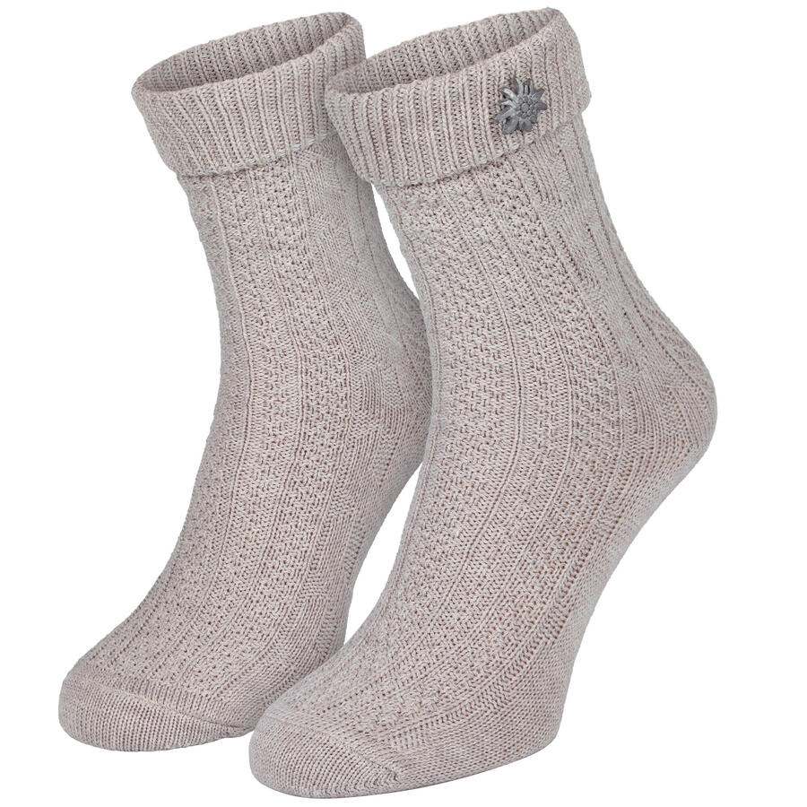 

BLACK SNAKE Носки косой вязки | Традиционный стиль | Женщины и мужчины | Бежевый