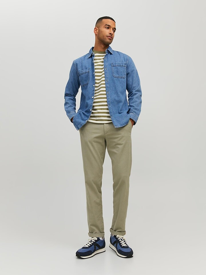 

Брюки чинос Jack & Jones, бежевый