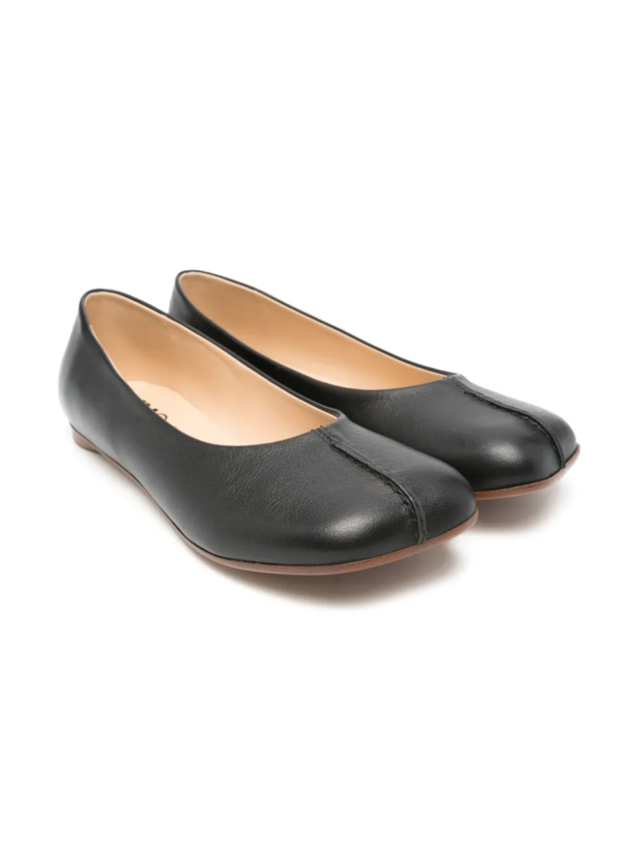 

Анатомические балетки MM6 Maison Margiela Kids, черный