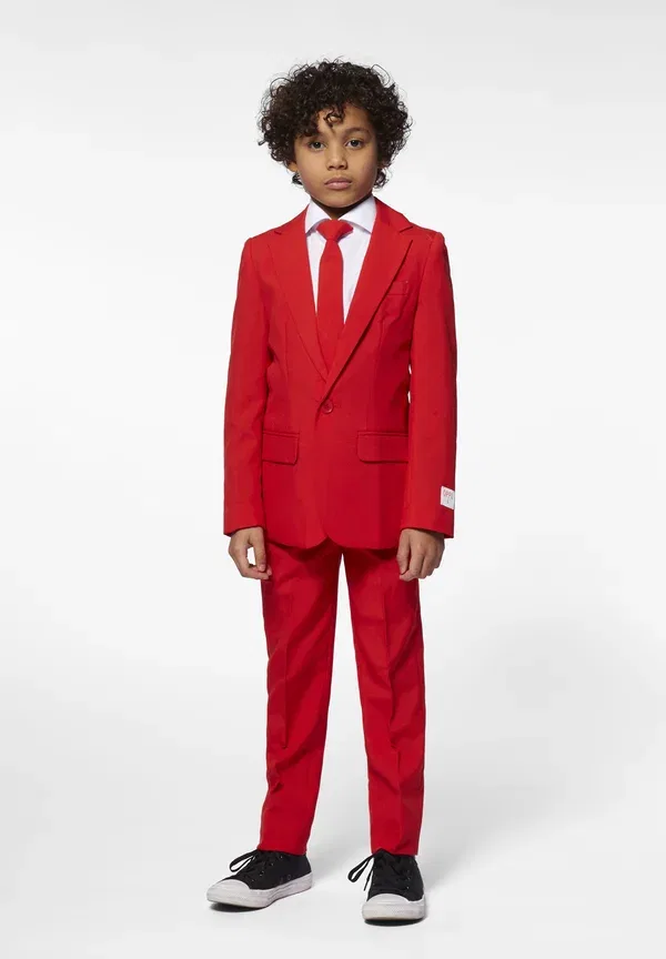Костюм для мальчиков однотонный Opposuits, красный
