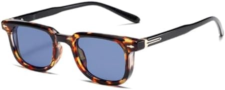 

Модные квадратные солнцезащитные очки для женщин, винтажные мужские солнцезащитные очки UV400, трендовые солнцезащитные очки, леопардовый черный цвет, размер M MTZJH, One Color