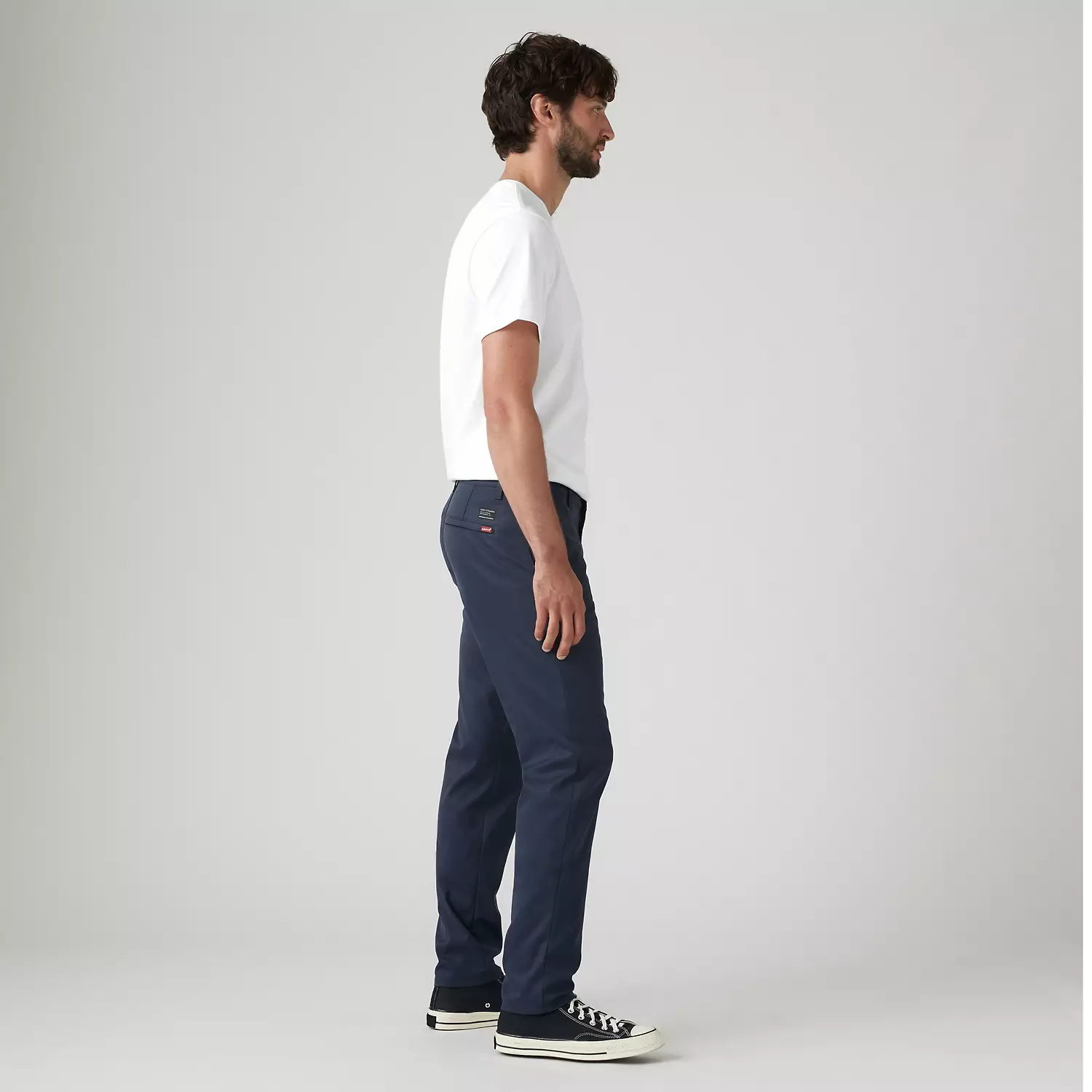 Мужские брюки Levi's XX Chino Standard Taper Tech+, цвет Blue Nights - Blue — фото 4