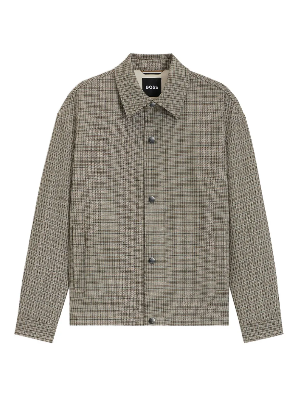 

Куртка в клетку на пуговицах Craig Boss, нейтральный