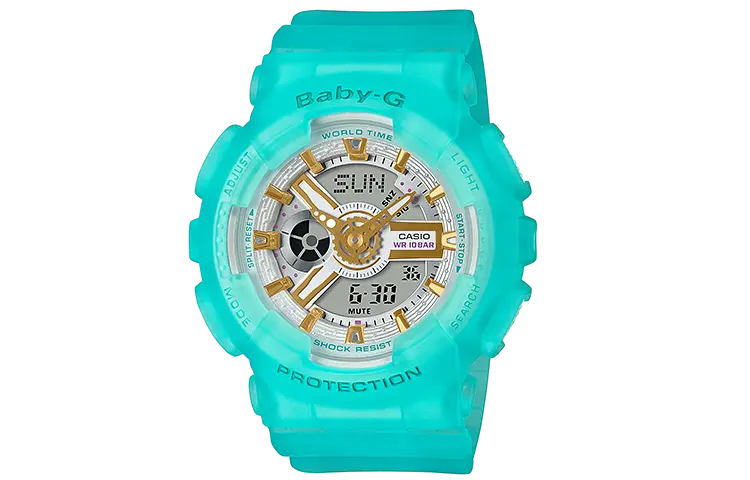 

Casio Baby-G SeaGlassColors BA-110SC-2A, Бирюзовый