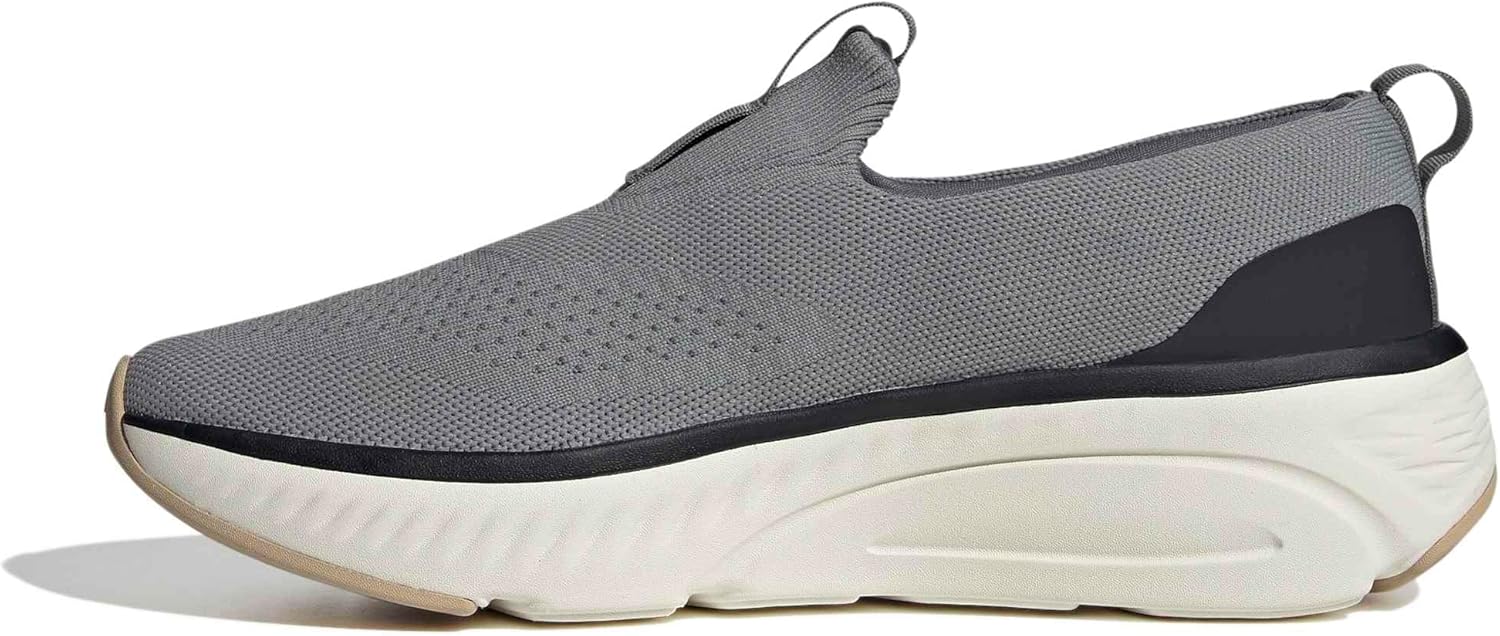 Мужские кроссовки Adidas Cloudfoam Go Lounger, слоновая кость/черный/серый — фото 4