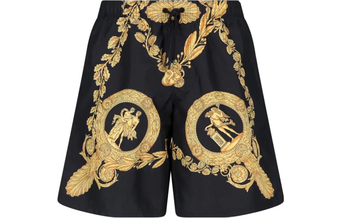 

MASCHERA BAROQUE Повседневные шорты мужские черные VERSACE