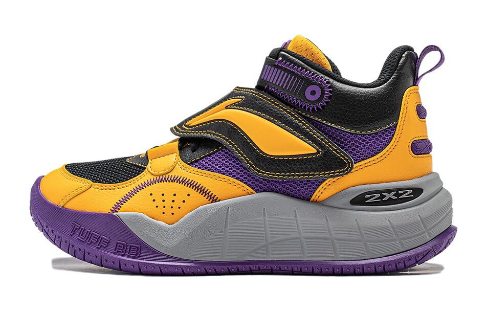 

Детские баскетбольные кроссовки Pre-domain GS High-top Black/Iron Purple/Medium Yellow Lining Young, черный/фиолетовый/желтый