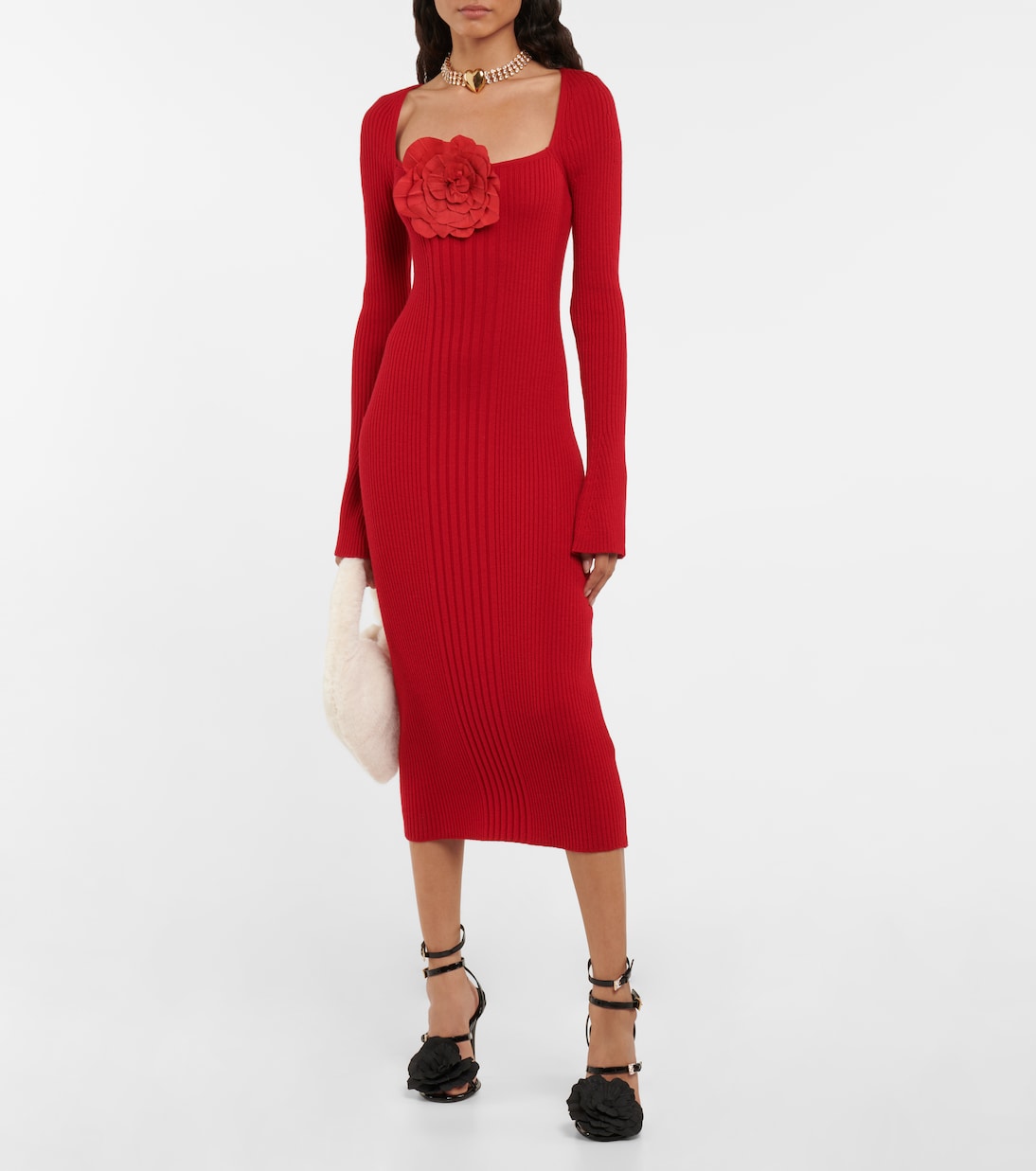 Босоножки из лакированной кожи с декором Blumarine, Nero — фото 2