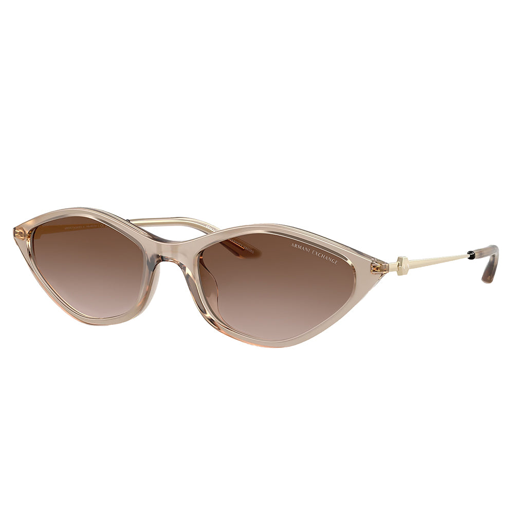 

Armani Exchange AX 4152SU 836613 55 мм женские нестандартные солнцезащитные очки, цвет opalescent light beige