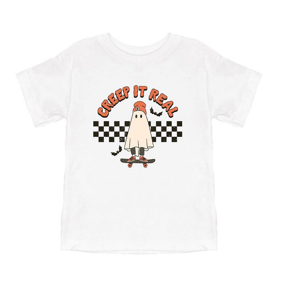 

Молодежная футболка Creep It Real для скейтборда с короткими рукавами и рисунком The Juniper Shop, белый