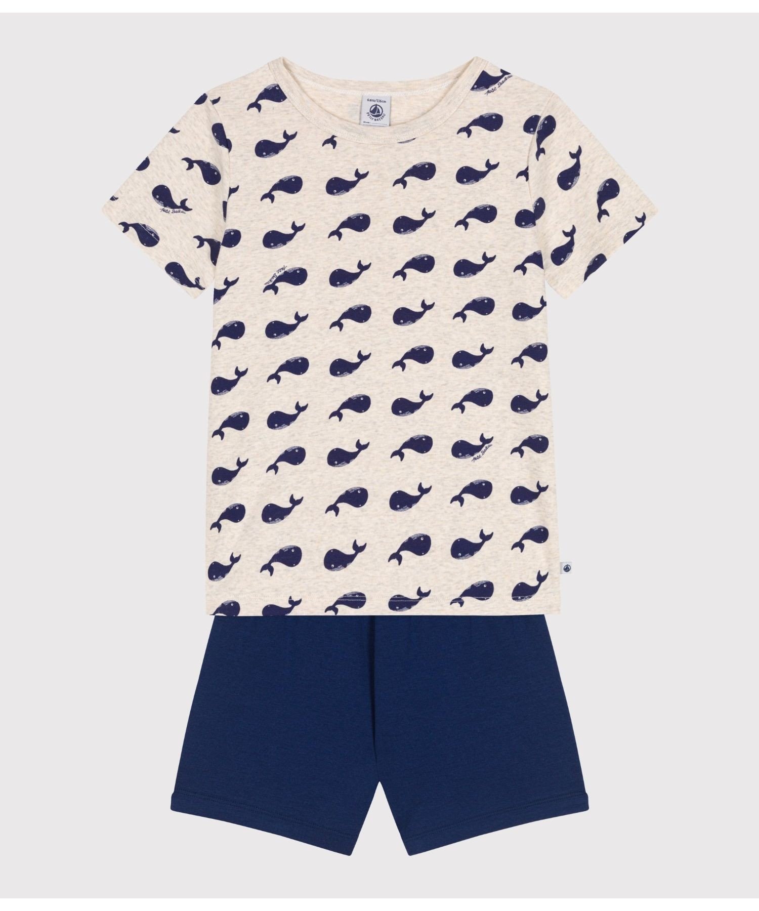 Пижама с короткими рукавами PETIT BATEAU, Navy/Multicolor
