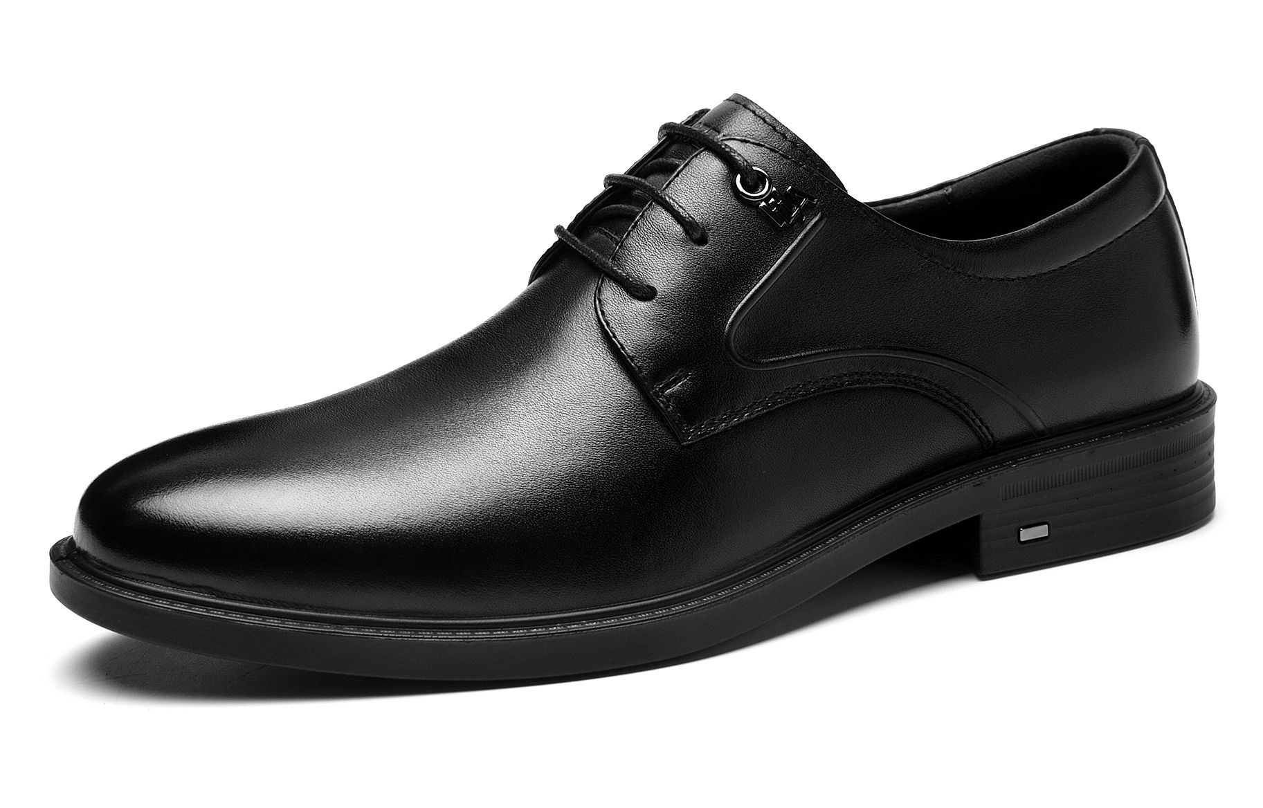 HLA Мужские классические туфли черные низкие, цвет Black (Box) — фото 3