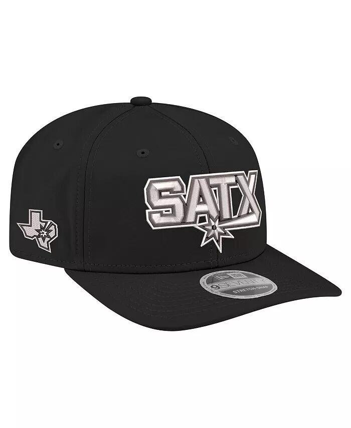 

Мужская черная бейсболка San Antonio Spurs Statement Edition Jersey Hook 9SEVENTY Stretch-Snap New Era
