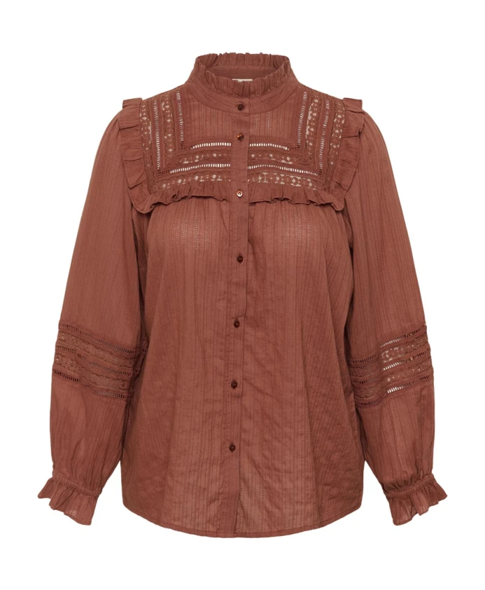 

Футболка Kcjessa Kaffe Curve, коричневый