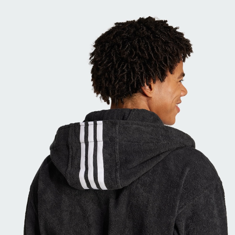 Спортивный халат ADIDAS PERFORMANCE Hooded, черный — фото 2