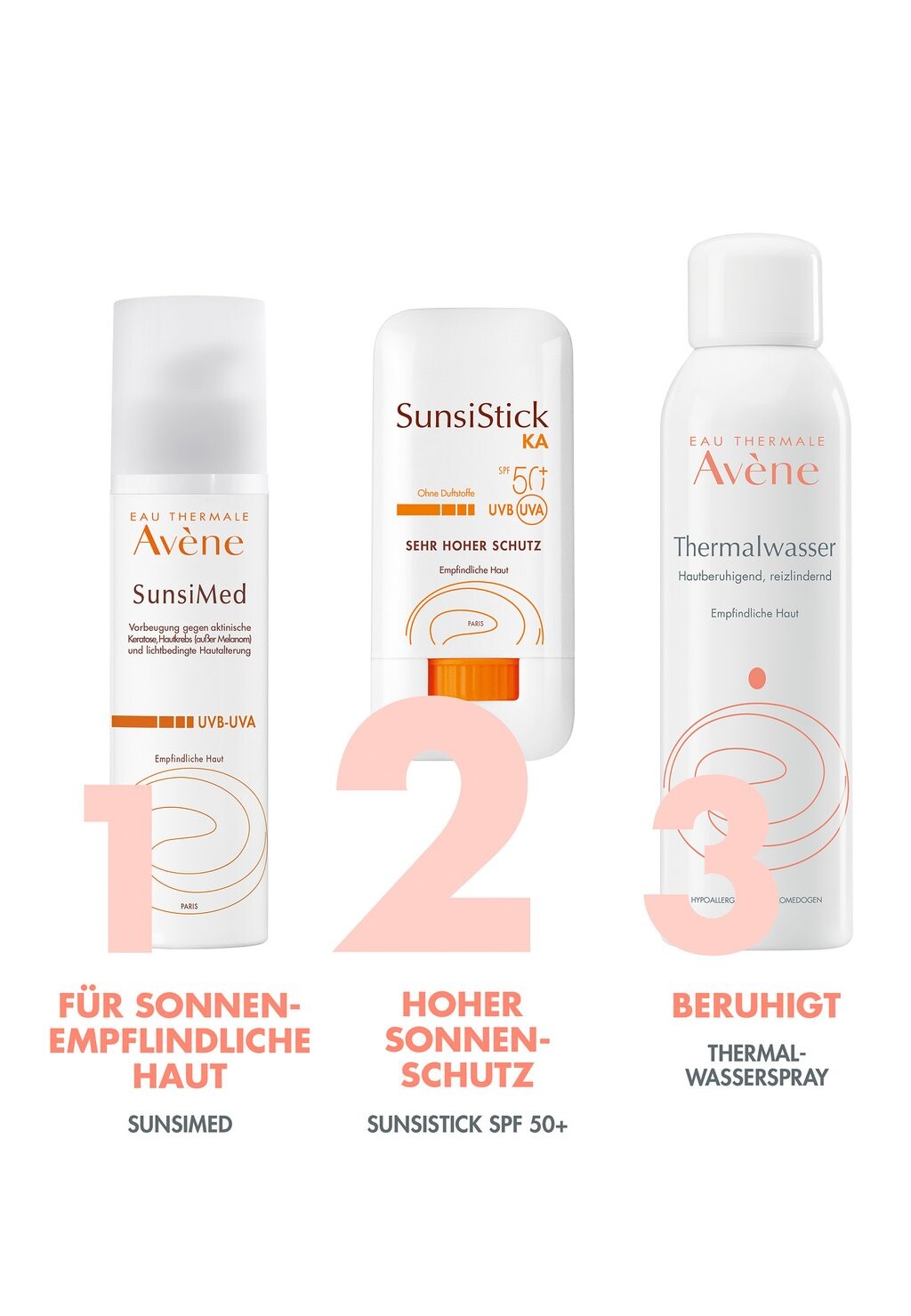Защита от солнца AVÈNE GESICHTSPFLEGE SUNSISTICK KA SPF 50+, цвет transparent — фото 3
