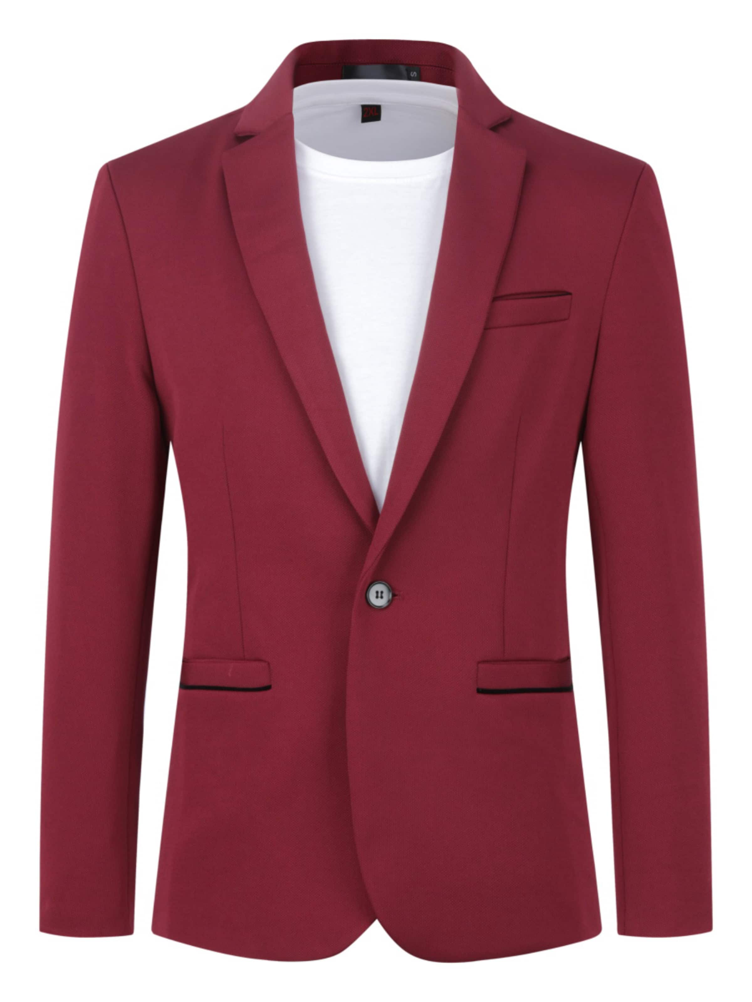 

Youthup Пиджак Slim fit в винном цвете