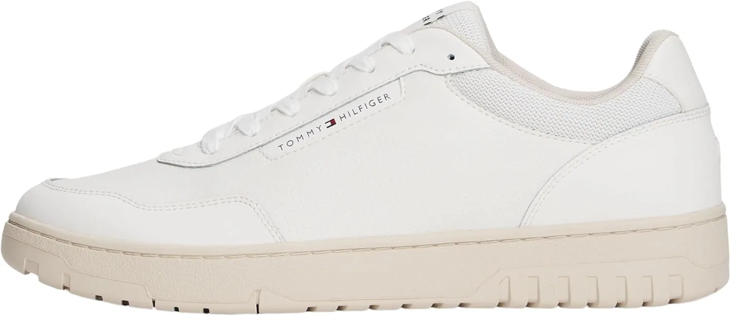 Мужские низкие кроссовки Tommy Hilfiger Cupsole Basket Core, White Ecru