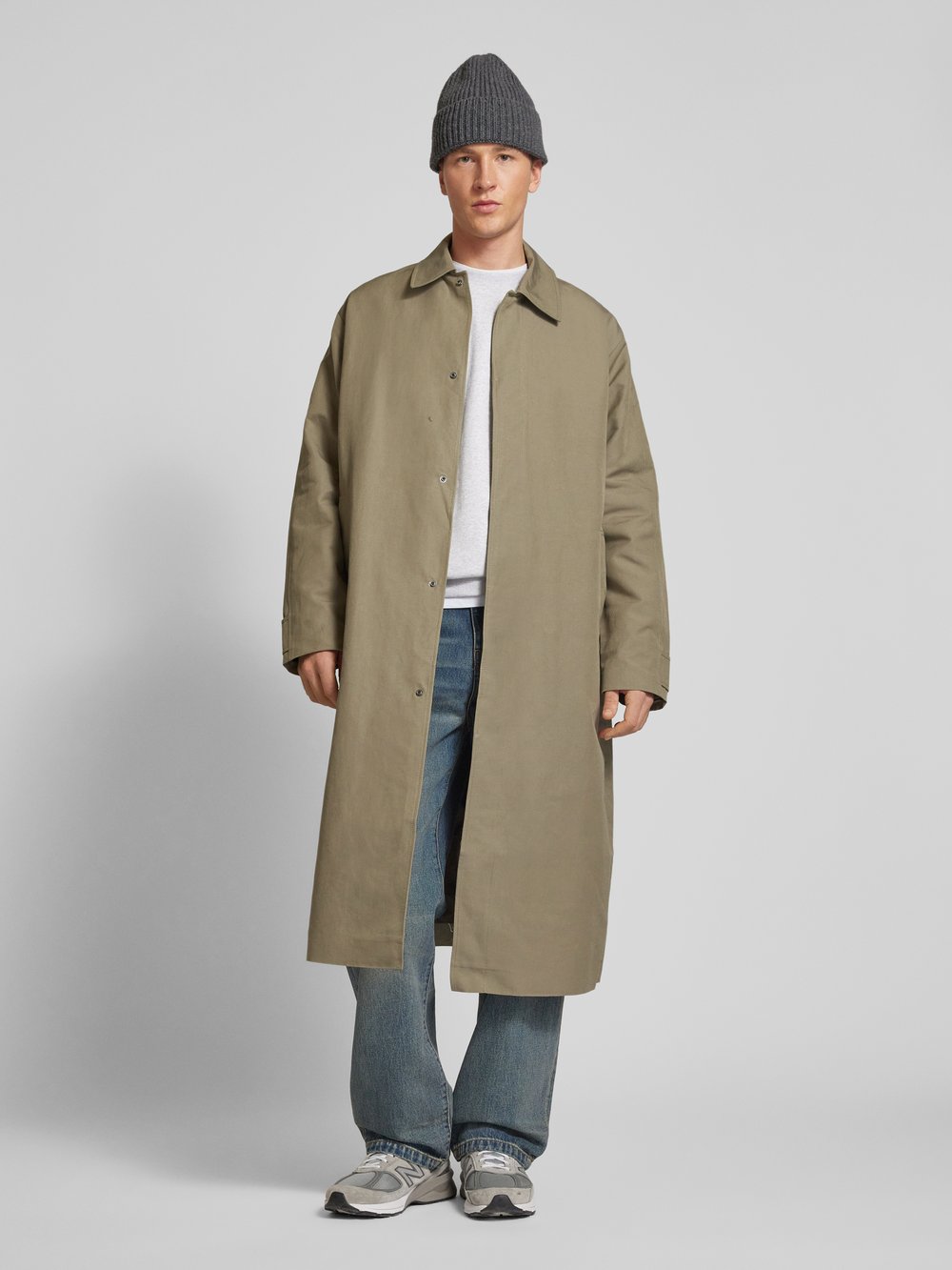 

Пальто с воротником Кент Calvin Klein Jeans, оливковый