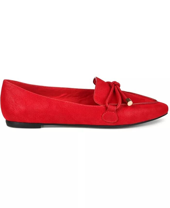Женские туфли Muriel Bow Detail с острым носком Journee Collection, красный — фото 2