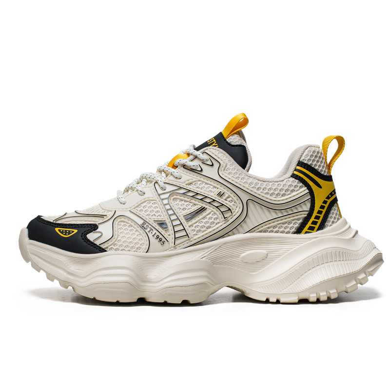 

OFFER-AITR AITR нескользящие утолщенные кроссовки на платформе мужские бежевые, цвет Beige