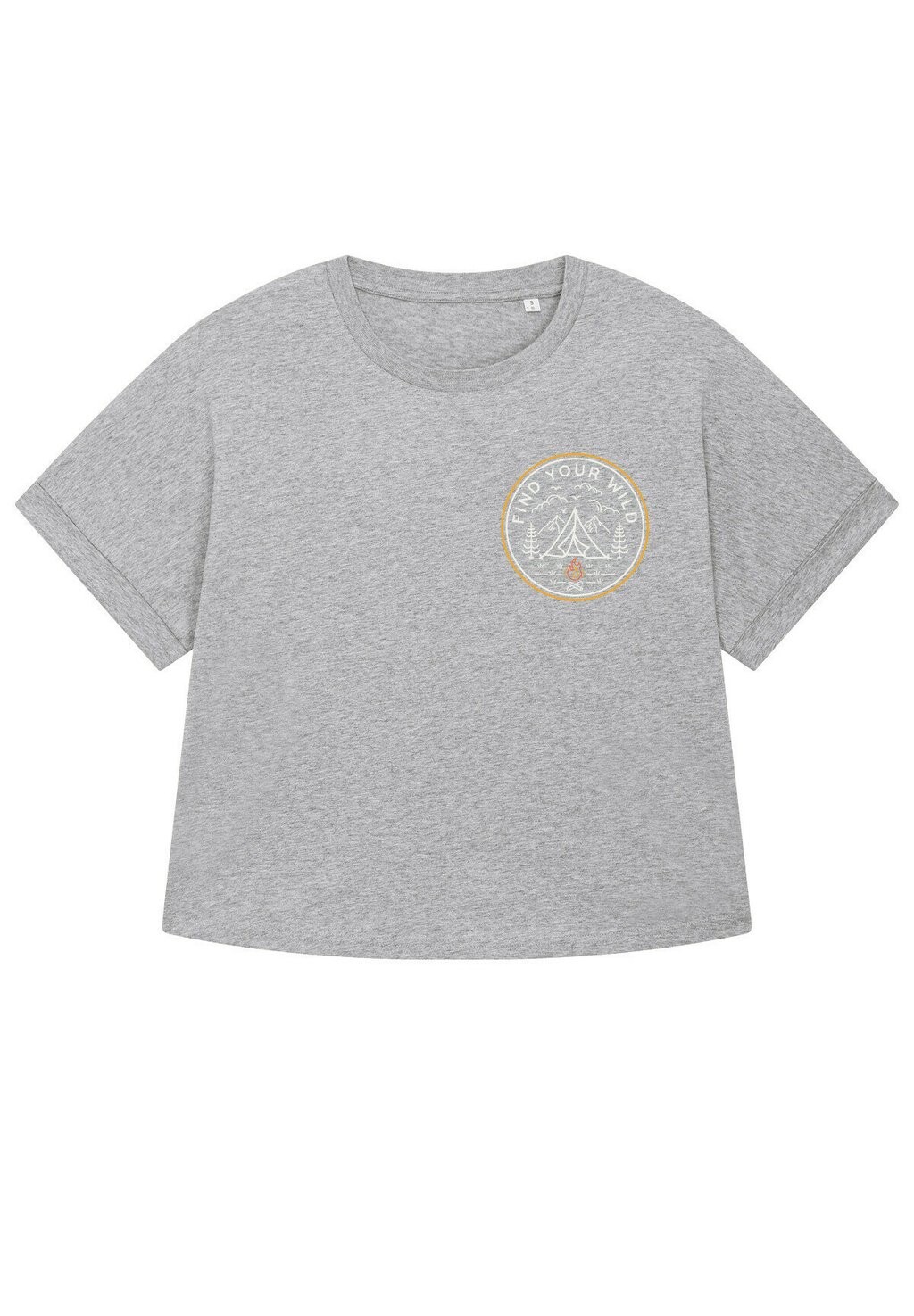 

Футболка с принтом FIND YOUR WILD watapparel, цвет Mottled Grey