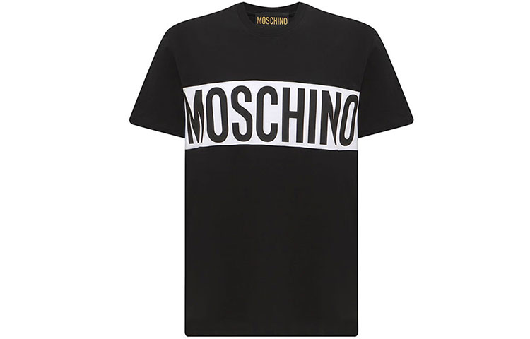 

MOSCHINO Футболка мужская черная, Черный, MOSCHINO Футболка мужская черная