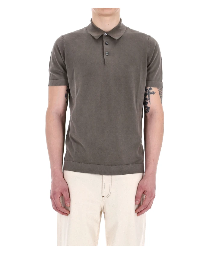 

Коричневые футболки и поло из сверхлегкого хлопка. Drumohr, коричневый