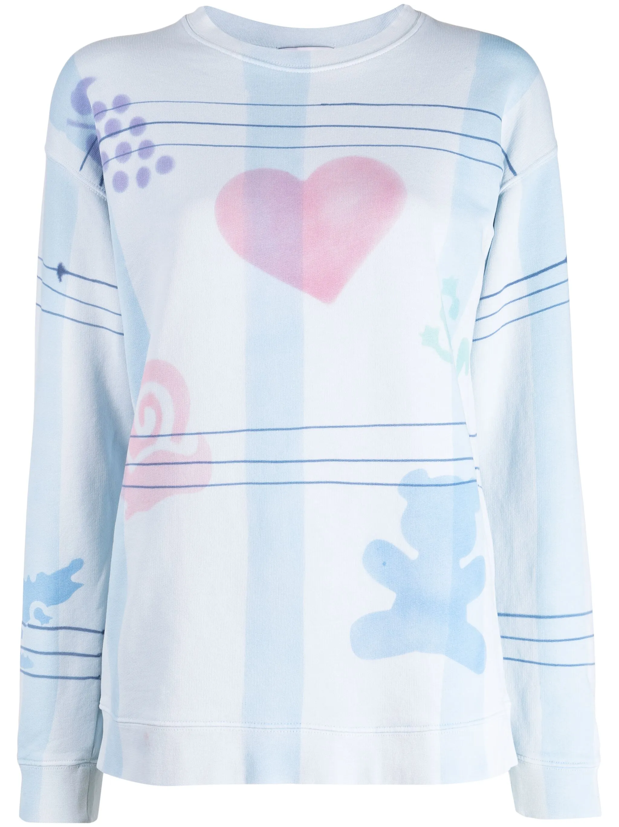 

Толстовка с графичным принтом Collina Strada, синий