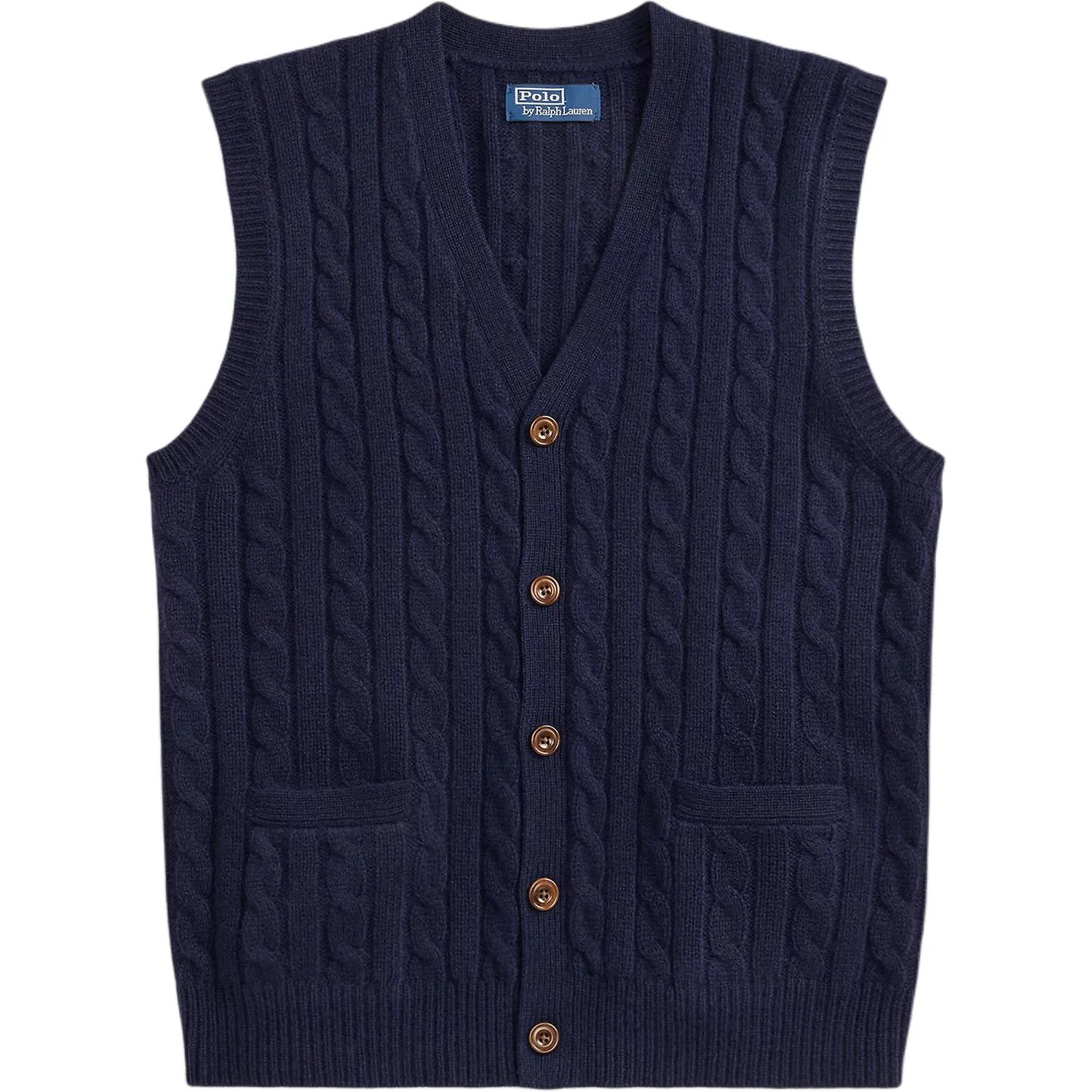 Вязаный жилет на пуговицах Polo Ralph Lauren, hunter marine синий