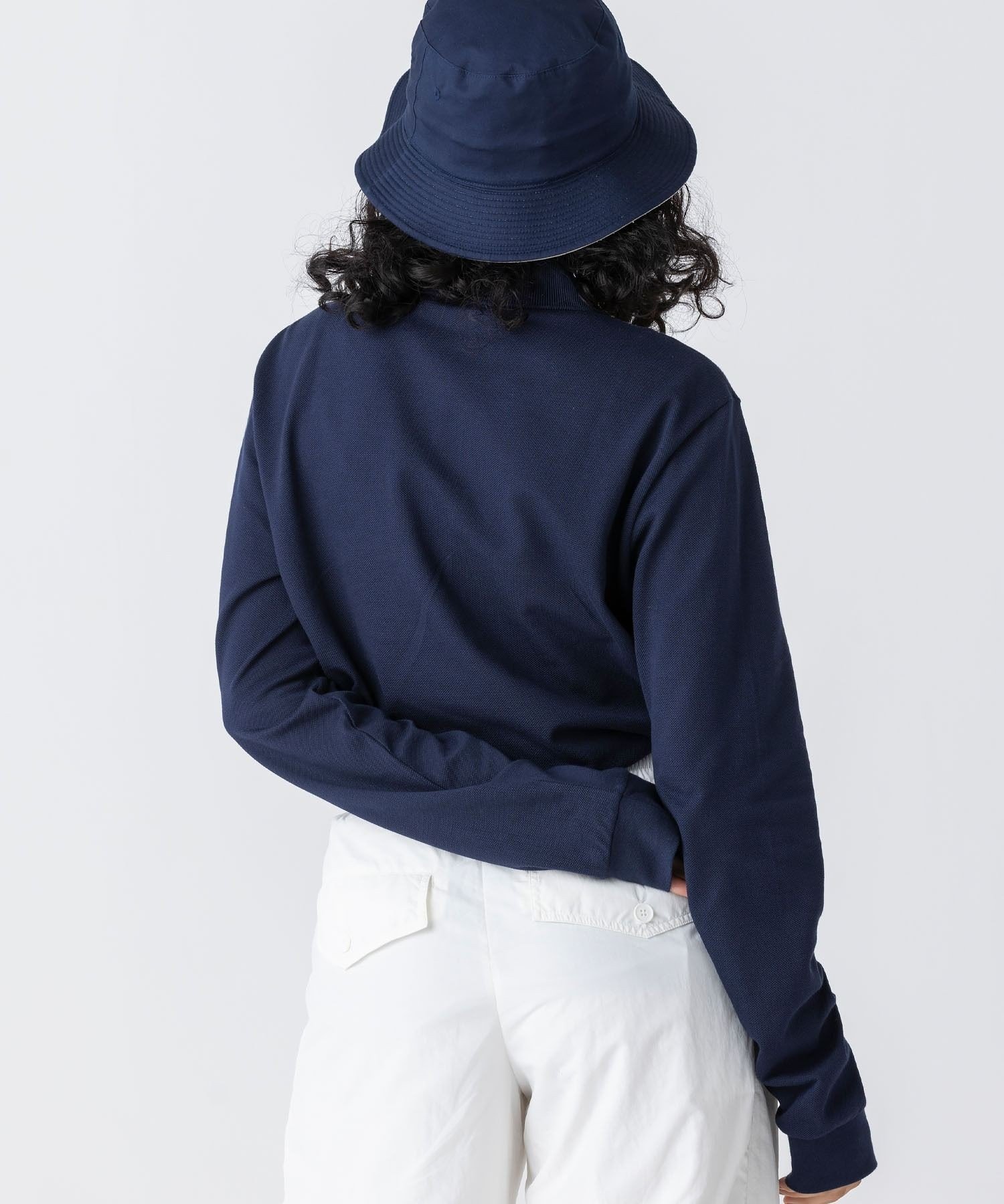 Рубашка-поло с длинным рукавом оригинального кроя LACOSTE, Navy — фото 3