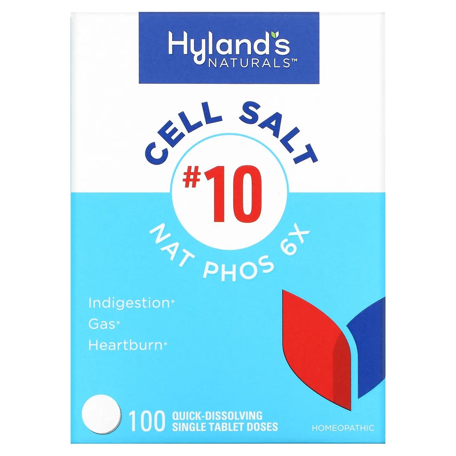 

Hyland's Naturals Клеточная соль №10 Natrum Phosphoricum 6X 100 таблеток