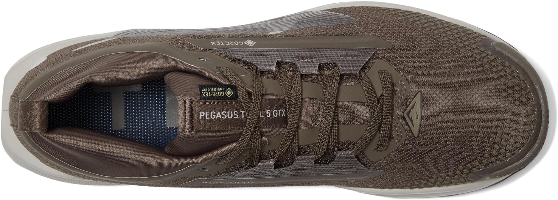 Кроссовки Nike Men's Pegasus Trail 5 GORE-TEX, Ironstone/College Grey/Velvet Brown — фото 2
