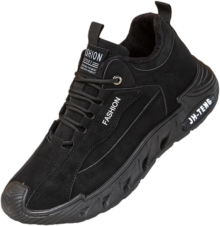 

Модные мужские спортивные кроссовки, повседневные шнурованные туфли, резиновая подошва, удобные и легкие, подходят для всех сезонов Hoalox, черный