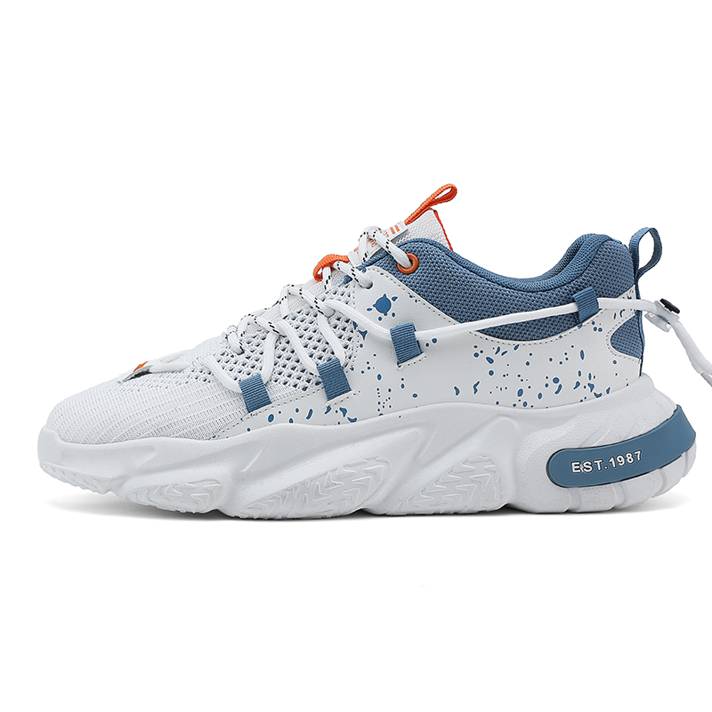 

Bull charm Низкие повседневные мужские кроссовки бело-голубые, цвет White Blue
