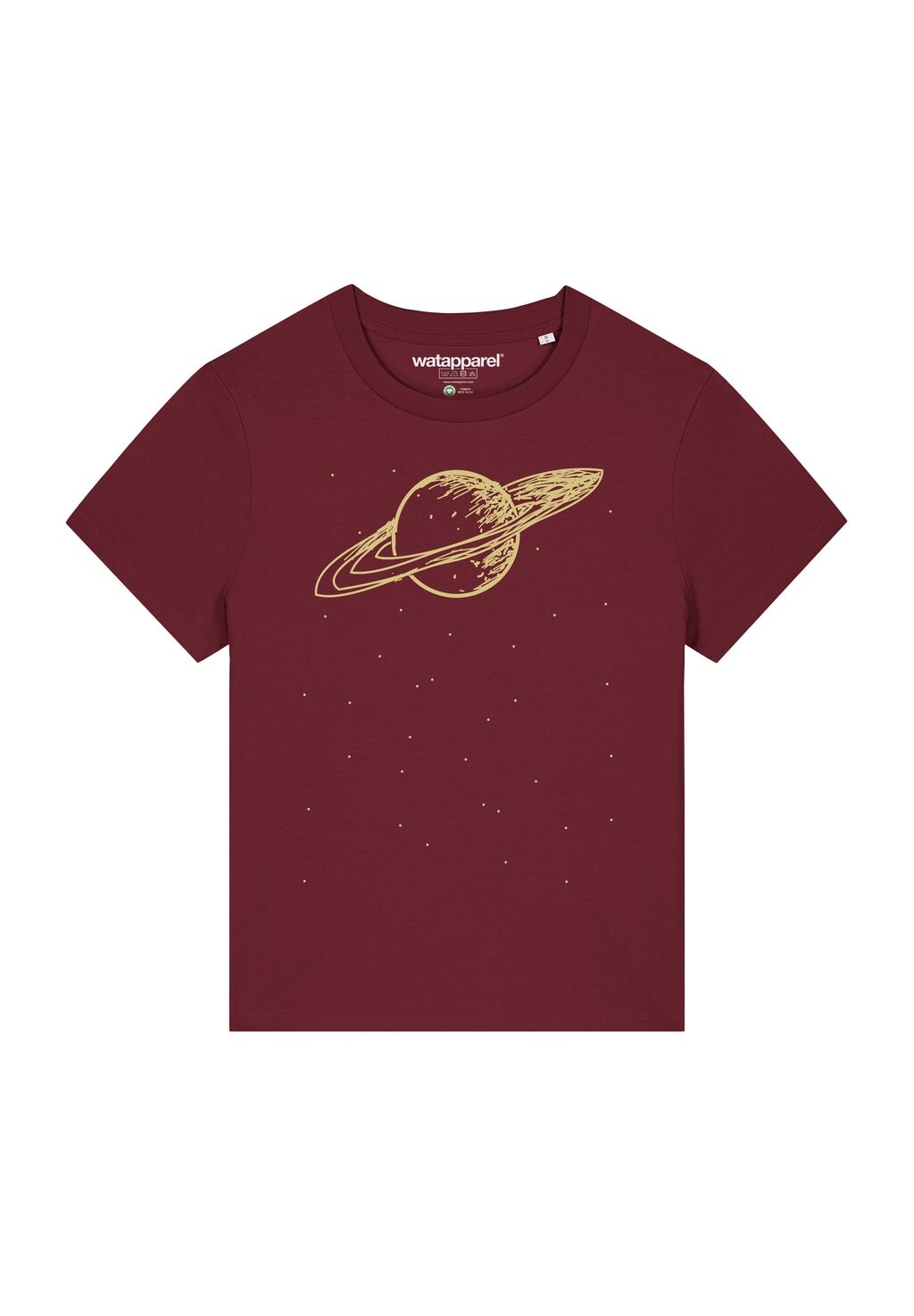 

Футболка с принтом SATURN watapparel, темно-красный