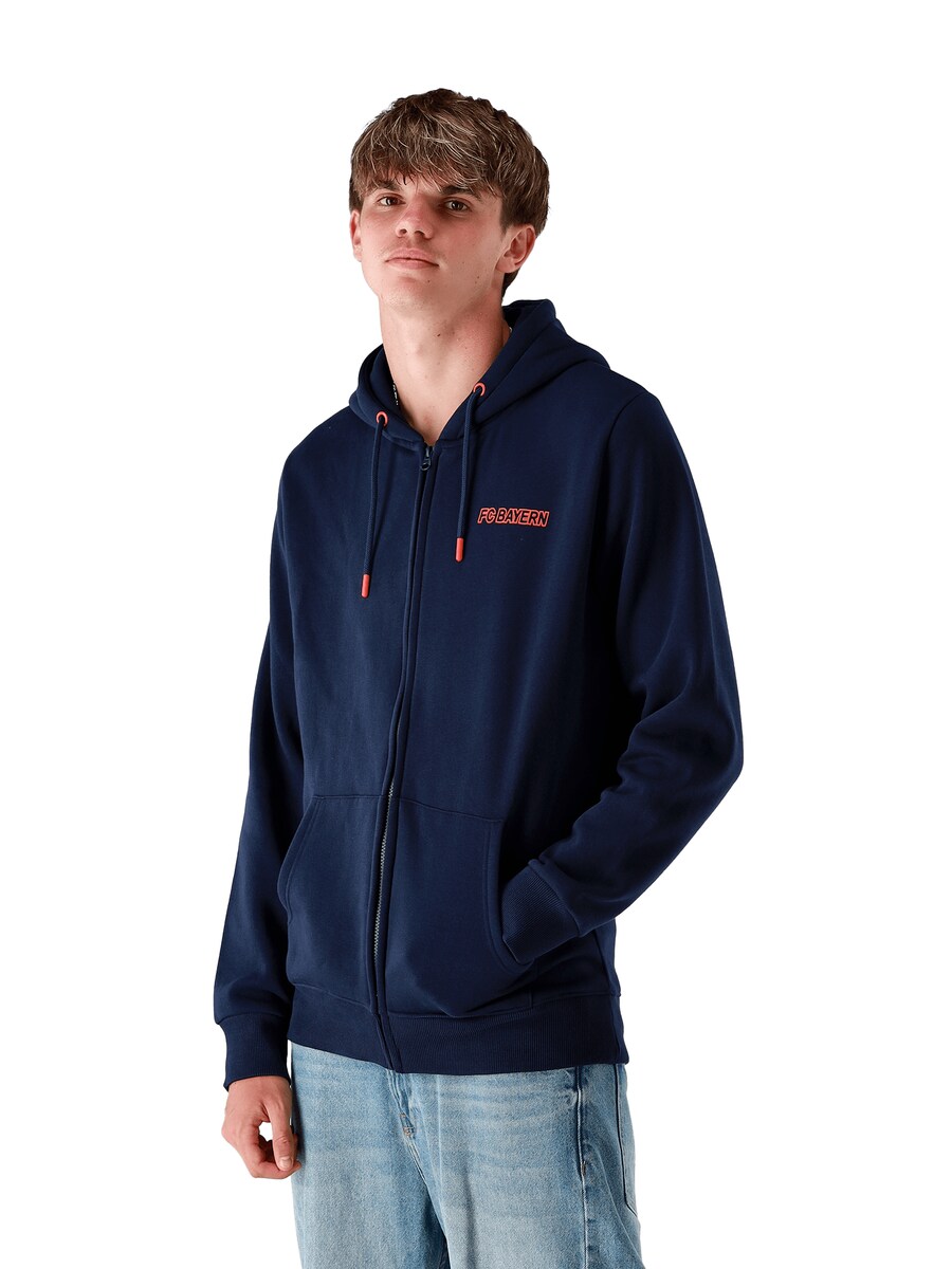 

Толстовка с капюшоном на молнии FC BAYERN MÜNCHEN, темно-синий