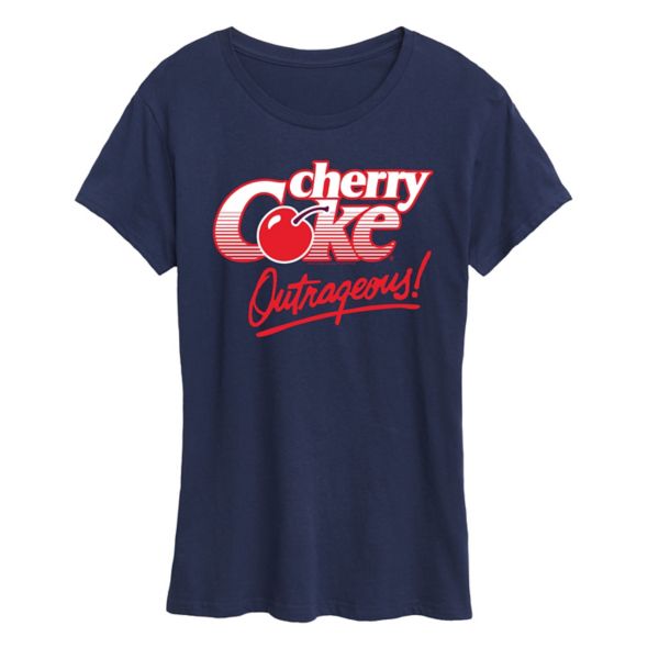 

Женская футболка Cherry Coke с дерзким принтом Licensed Character, синий