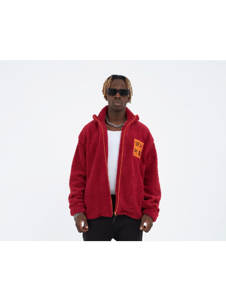 

Флисовая куртка Money Oversize красного цвета Megaman