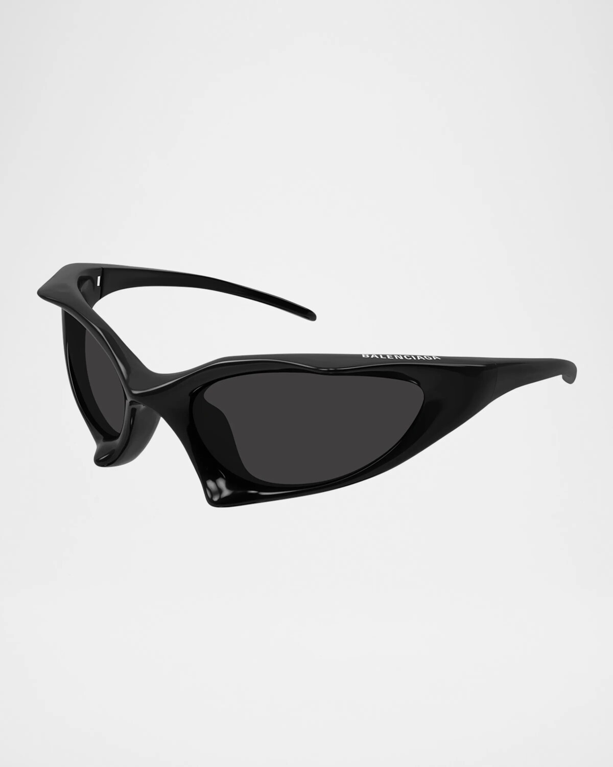 

BB0352S Пластиковые солнцезащитные очки с логотипом на запахе Balenciaga, цвет Shiny Black