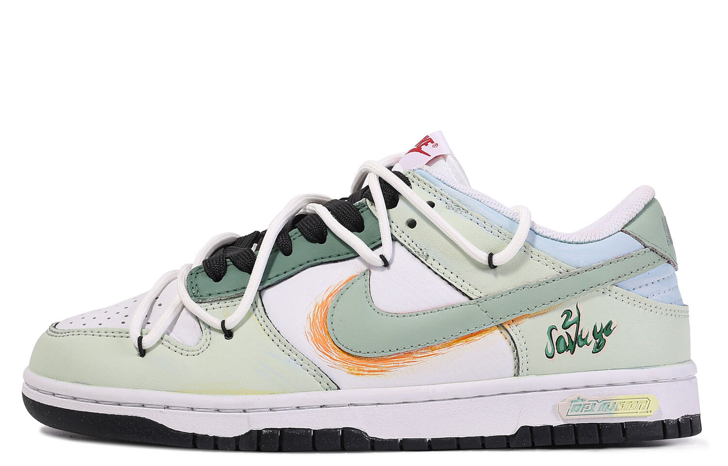 

Кроссовки Nike Dunk Skateboard Shoes Men Low-Top Green White