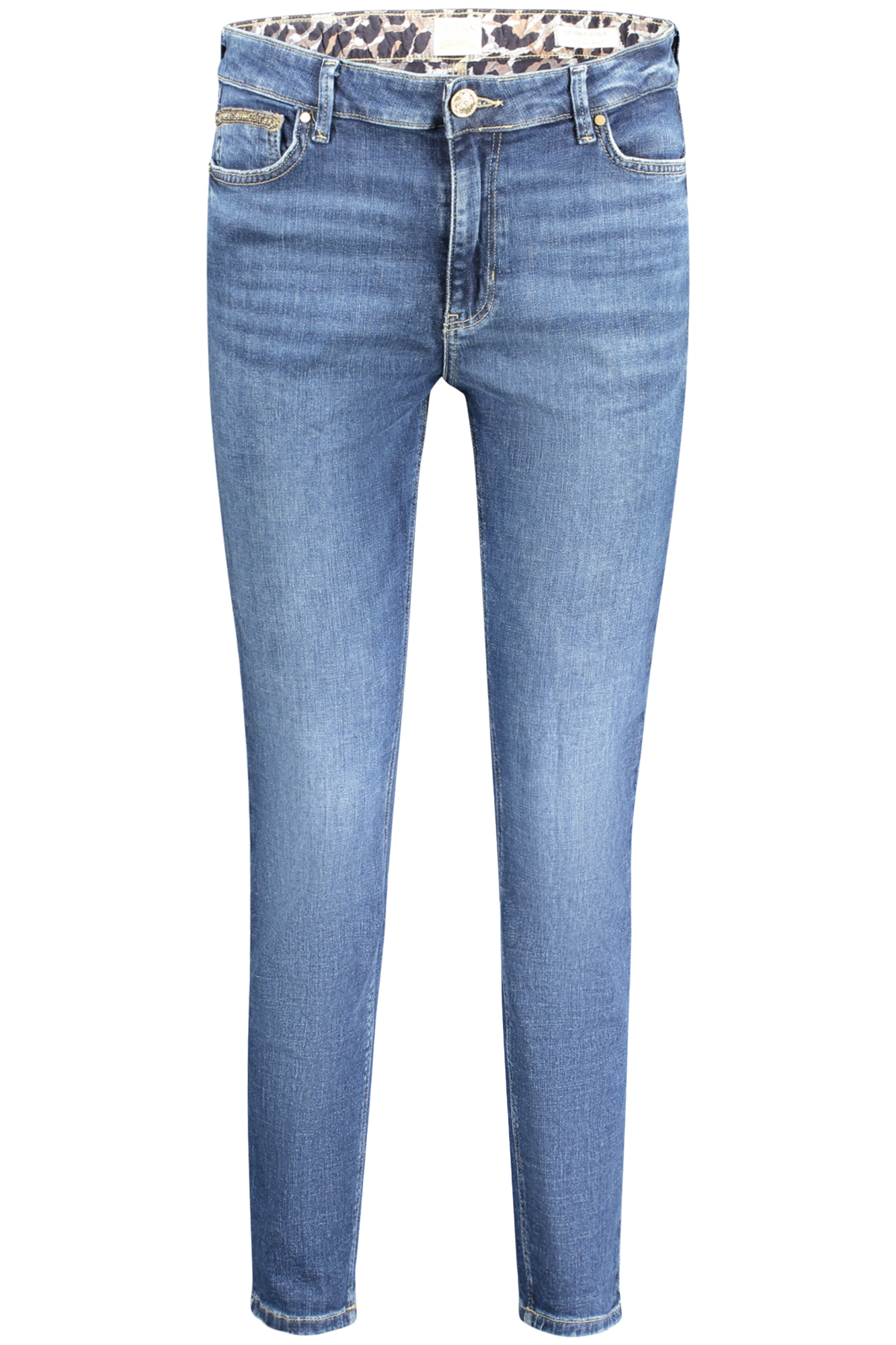 

Джинсы женские Guess Jeans с аппликацией из страз, синий